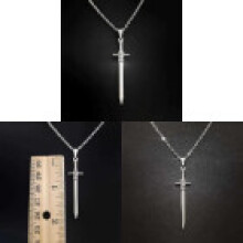 Gothic Pendant Cross Necklace For Men And Women With Alloy Chain Vintage Style And