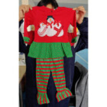 (A, M) Kids Toddler Baby Christmas Xmas Long Sleeve Pajamas Tops Pants Clothes Outfits