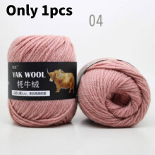 (Deep powder)Colorful Hand Weaving Wool Yarn Knitting Handmade Scarves Warm Hat Craft Supplie