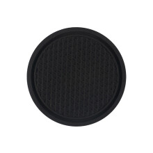 Creative Round Pvc Cup Car Storage Mat Universal Non Slip Car Cup Holder Black