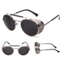 (Grey)Steampunk Sunglasses Flip Shades Eye Protection Shading Alloy Frame Universal