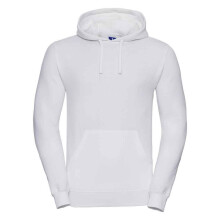 (XS, White) Russell Mens Plain Hoodie