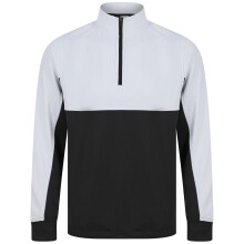 (3-4 Years, Black/White) Finden & Hales Childrens/Kids Quarter Zip Track Top
