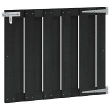 vidaXL Gartentor 100 x 80 cm WPC und Aluminium Schwarz