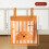 (Orange Bear) Capacity Wall Large Mount Bedside Storage Pouch With Cartoon Dorms Pattern For 1