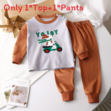 (Dog, 80cm) Cotton Sleepwear Childrens Twopiece With Cartoon And Floral Prints Comfort Toddler For