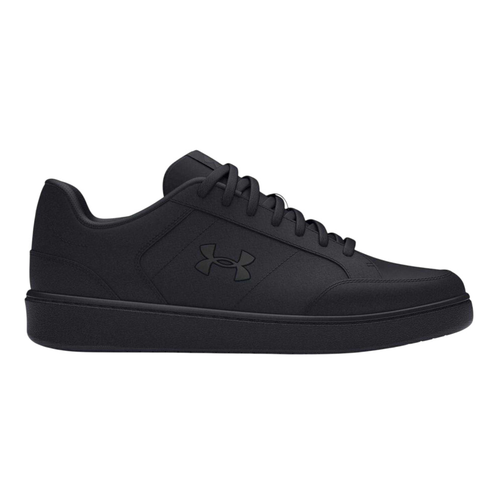 (7 UK, Triple Black) Under Armour Mens Official Leather Shoes