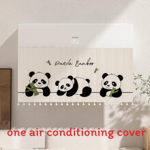 (Panda) Air Cartoon Panda Conditioner Protector With Nondrip Waterproof Daily For Fabric