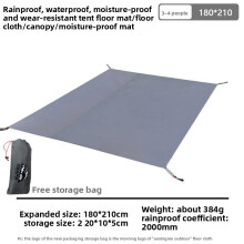 (180x210cm) Material Oxford Large Camping Tarp With Waterproof Layer Camping For Family