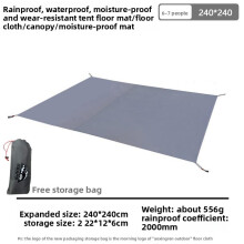 (240x240cm) Material Oxford Large Camping Tarp With Waterproof Layer Camping For Family
