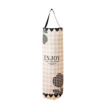 (Cream Flowers) Wallmounted Trash Bag Storage With Oxford Material For Kitchen Household And Use