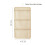 (Cream 73x40cm) Storage Polyester Hanging Bag With Multifunctional Organizer For Use Bedroom 1