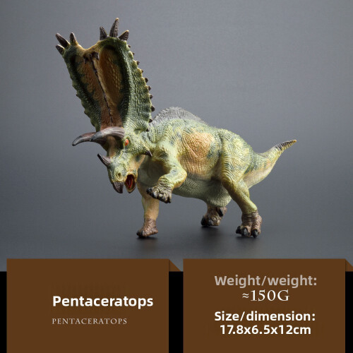 (Attack Pentaceratops)Dinosaur Educational Figurines Pvc Static Models For Kids Learning Interactive
