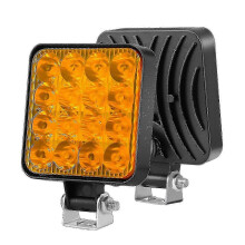 Off Road 6500k IP65 Waterproof 12V Car Truck Universal 48W Square LED Work Light hwy
