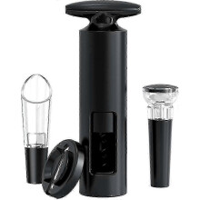 Professional Bottle Opener, Wine Opener Set With Manual Corkscrew, Foil Cutter, Vacuum Wine Cork, Wine Pourer, Corkscrew Kit (4 In 1 Set) hwy