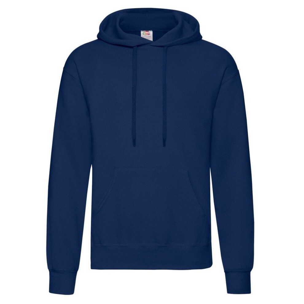 Fruit Of The Loom Blue Hooded Sweatshirt Hoodie - 5XL - Image 2