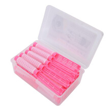 20pcs Hair Perm Rods Fluffy Perming Rod Hair Roller Curler Hairdressing Tool KitPink