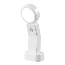 Auto LED Night Light with 3 Modes (Auto/On/Off), 360 Adjustable USB Rechargeable Desk Lamp compatible with Cupboard, Energy Class A+++
