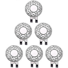 6-Piece Magnetic Golf Cap Clip Aim Marker compatible with Professional Training Aids