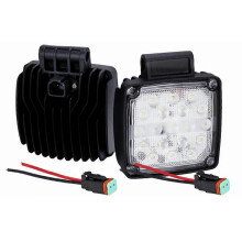 2Pcs 19 LED Excavator Work Light 57W 6500K Flood Beam compatible with Loader Tractor compatible withklift with IP65 Rating