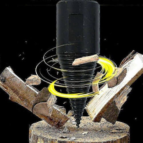 32mm Log Splitter, 4PCS Wood Splitting Drill Bits with Hexagonal Post compatible with Easy Wood Splitting 1