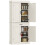 Tall Kitchen Cupboard, Kitchen Pantry Cabinet with Drawer, Shelves, White 1