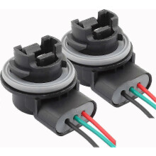 T25 Bulb Socket Adapter Female compatible with Automotive Brake Lights (2-Pack)