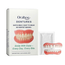 Oralhoe silicone denture set enhances smile aesthetics, providing a comcompatible withtable and comcompatible withtable smile material 2025