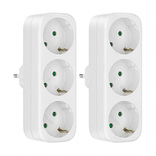 Multi Socket Without Cable, 250V/16A EU Plug Adapter, Portable Power Strip, 3680W Converter Socket