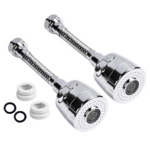 2 Pieces Water Saving Kitchen Faucet Head Extension, 360 Rotatable Faucet Adapter 2 Water Outlet Me 2025