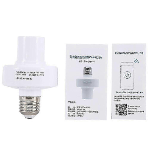 E27 Wifi Smart Light Lamp Socket Bulb Holder Fixture Support compatible with Android ios RF 433MHZ 2025