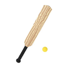 Cricket Bat with Tennis Ball Practice Sport Toy compatible with Kids Boys Girls Children 2025