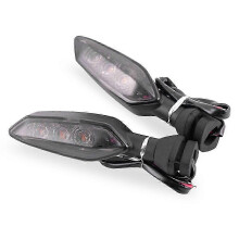 Motorcycle Smoked Black LED Turn Signal Light compatible with Ducati Monster 2025
