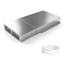 Sideways Floor Vent Extender for Under Furniture, Adjustable 11.9"-23" Aluminum Air Vent Deflector for Under Bed Sofa