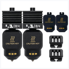 Lot de 2 Buses D'Extrudeuse P2S 0,4 pour Imprimante 3D pour P2S/H2D/X2D/H2S, Buses de Remplacement à Changement Rapide en Acier Trempé