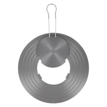 Placa Condutora de Calor Removível para Fogão A Lenha, Difusor de Cozimento Reforçado de 3 mm com Distribuição Uniforme de Calor