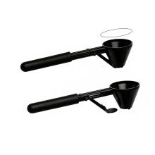 2 STK. Trichter-Messlöffel für Proteinpulver, Anti-Spritzer-Pulverfüller-Schaufel für Milchpulver & Kaffee, Langer Griff