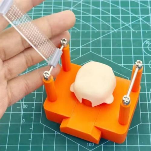 Suporte de Fixação para Colorir e Montar Cabeças de Bonecos Ob11 DIY com Alinhamento de Imagens