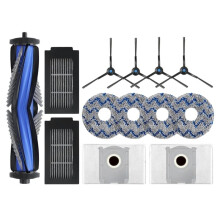 Kompatibel med för T50 Pro Omni T50 Omni Borste Mopp Filter Dammsugarpåse Kit Robotdammsugartillbehör 13 Delar