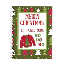 Kerstvakantie Vrolijke Cadeaukaart Boek, Cadeaus voor Kleinkinderen Kinderen Vrouwen Verrassingen op Elke Pagina DIY Cadeaukaart Boekje