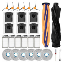 Replacement Kit for X60 Max Ultra Complete / X60 Ultra X60 Parts Main Side Brush Dust Bag Filter 28pcs