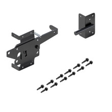 Fechadura de Portão de Alta Resistência, Fechadura Automática de Fechamento Sozinho para Cerca de Madeira/Vinil, com Parafusos de Montagem