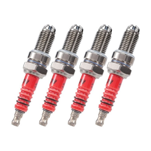 D8TC125 Multi-Electrode Performance  Red-Tip 3-Prong for 125cc-250cc Horizontal Engines