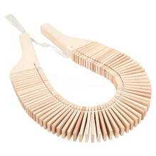 Beech Wood Snake Gear Percussion Ratchet, Early Educational Musical Toy for Toddlers Kids
