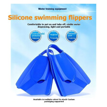 Professionelle Schwimmflossen für Kinder und Erwachsene Freestyle Silikon Kurzflossen für das Training Des Froschschlags Größe-40-41 Schwarz