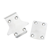 Stainless Steel Front and Rear Chassis Armor Protector for MP11 11E to-235-220 RC Car Upgrade Parts