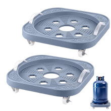 Propangasflasche Basis Gas Tray Halter 5 Lb 10 Lb Zylinder 11,8 Zoll Gas Tank Tray Beweglich mit Rädern Basis