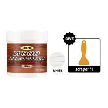 (White, 100g) Wood Strong Repair Putty High Adhesion Easy Sanding Fast Filling Solid Wood Furniture, Floor, Wood Door, Wood Trim Nail
