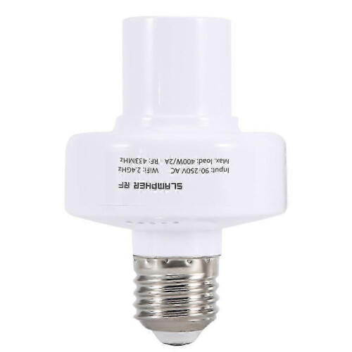 E27 Wifi Smart Light Lamp Socket Bulb Holder Fixture Support compatible with Android ios RF 433MHZ 2025 2