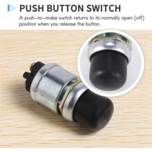 2 Stuks Motor Start Drukknop Zware Momentane Start Schakelaar 12V Weerbestendige Drukknop Start Schakelaar (50 Amps)